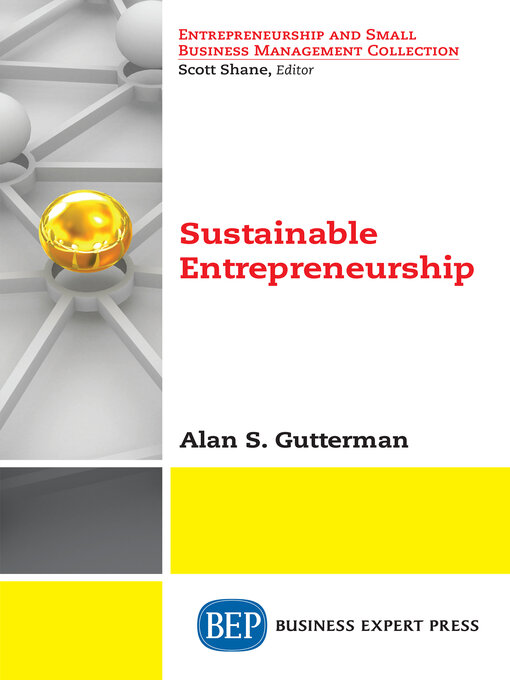 Cover image for Sustainable Entrepreneurship